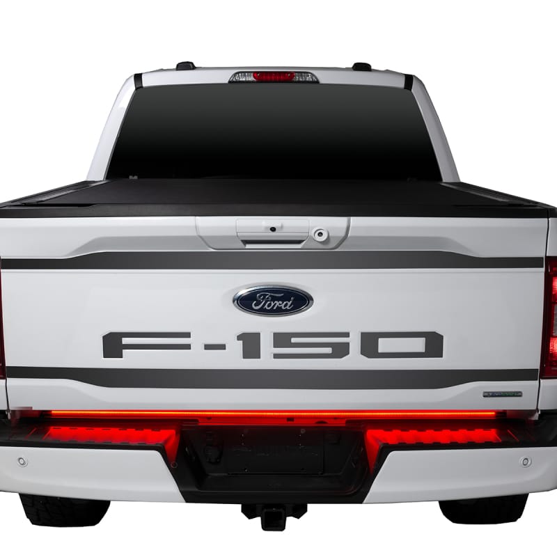 Putco — Putco 2024+ Ford F150 w/Factory LED Tail Light 60in Red Blade Tailgate Light Bar Plug-N-Play