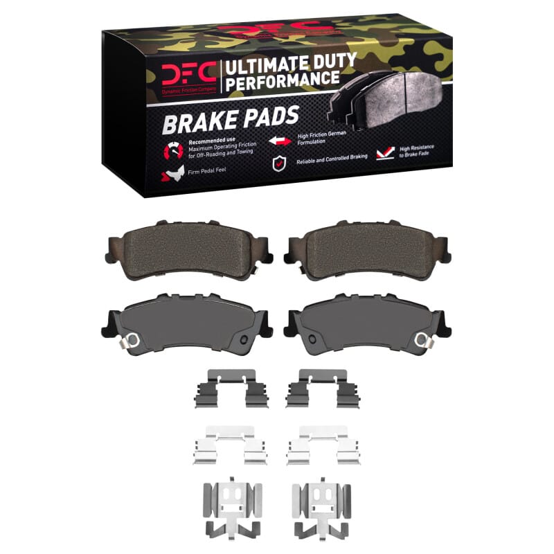 DFC — DFC 99-11 Cadillac DeVille Rear Ultimate Duty Performance Brake Pads and Hardware Kit
DFC Brake Pad Set