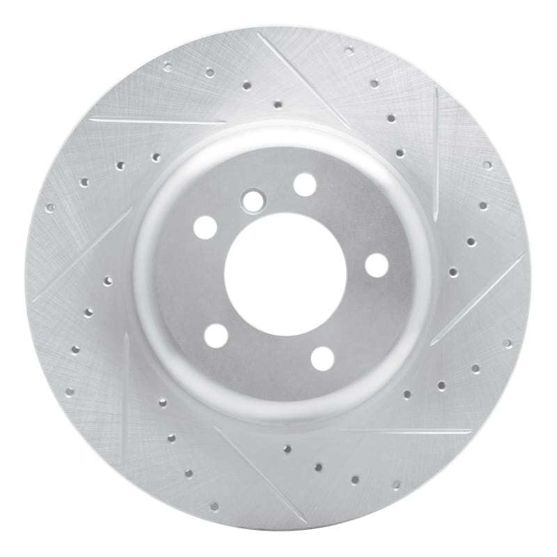 R1 Concepts — R1 04-10 BMW 650I Coupe Front Right Drilled & Slotted Silver Brake Rotor
R1 Brake Rotor Drill
