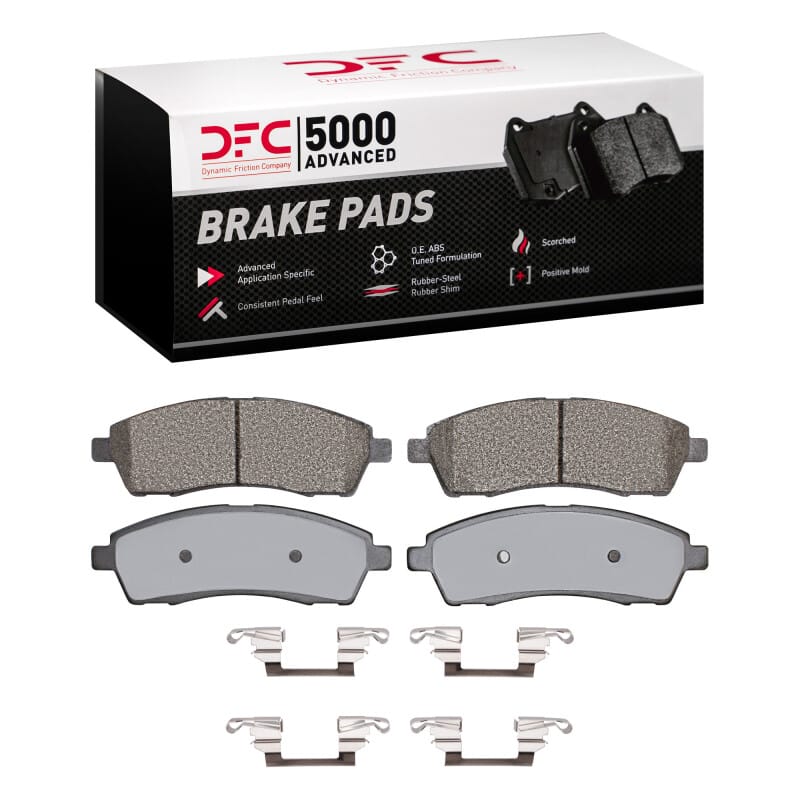 DFC — DFC 99-05 Ford F-350 Super Duty 2WD Rear 5000 Advanced Semi Metallic Brake Pads and Hardware Kit
DFC Brake Pad Set