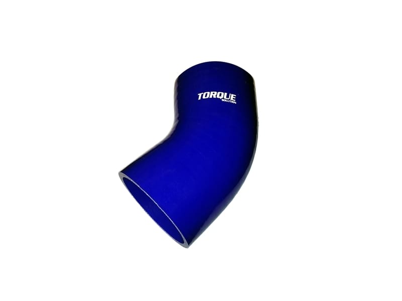 Torque Solution — Torque Solution 45 Degree Silicone Elbow: 3.5 inch Blue Universal