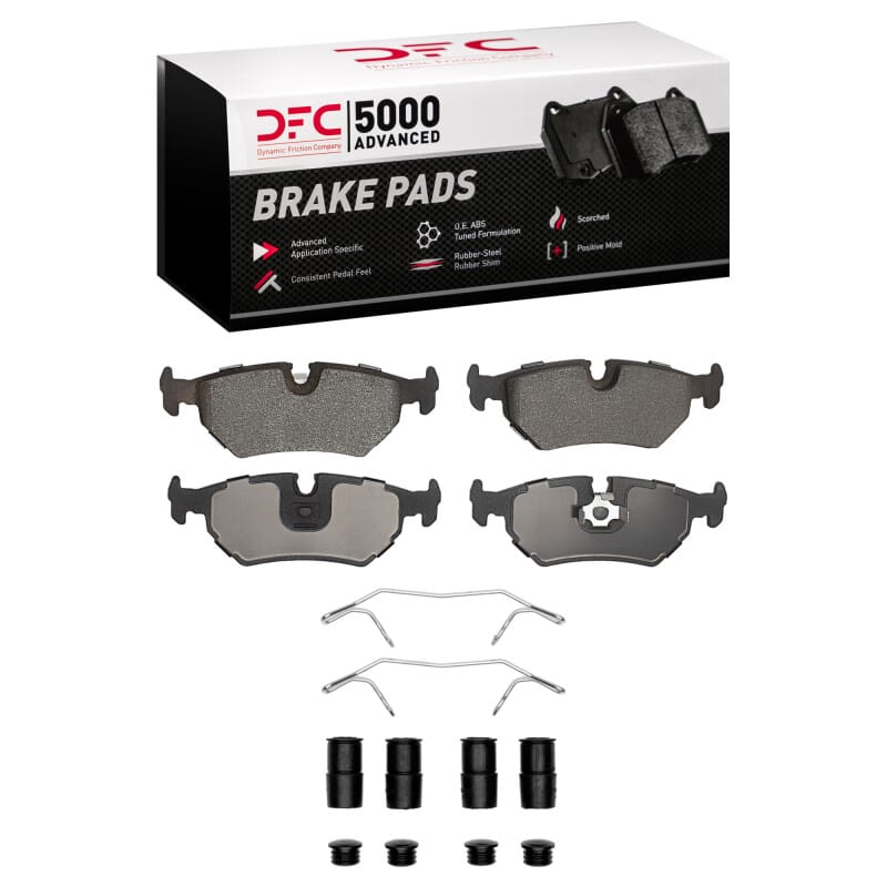 DFC — DFC 90-95 Jaguar XJ12 Rear 5000 Advanced Low Metallic Brake Pads and Hardware Kit
DFC Brake Pad Set
