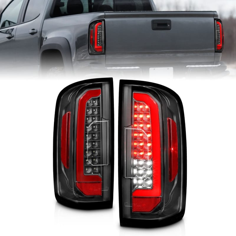 ANZO — ANZO 15-21 Chevrolet Colorado Full LED Tail Lights w/ Red Lightbar Black Housing Clear Lens
Tail Light Set