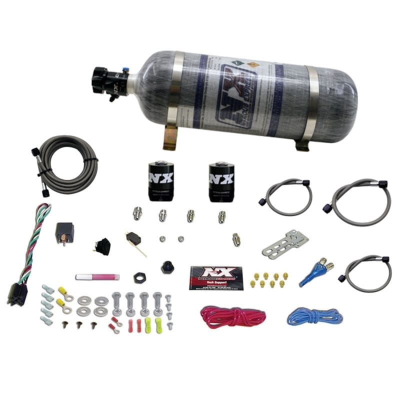 Nitrous Express — Nitrous Express Ford EFI Race Single Nozzle Nitrous Kit (100-250HP) w/Composite Bottle
Injection System Kit
N2OSys