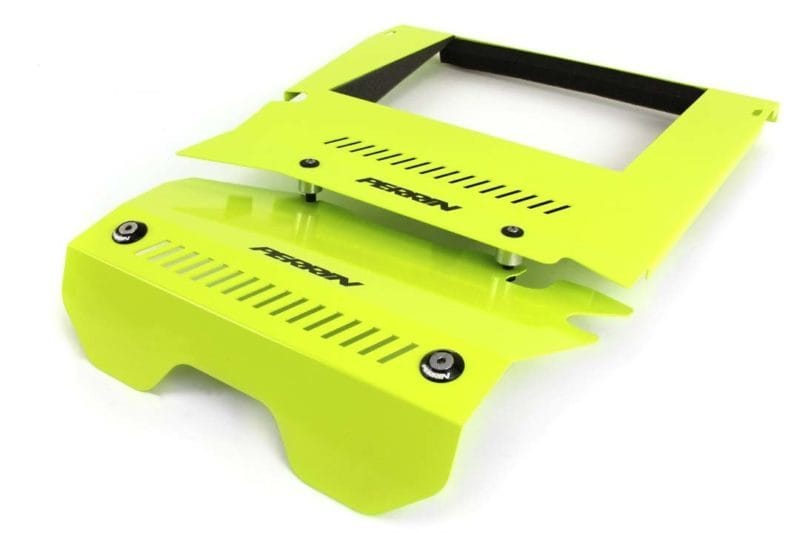 Perrin Performance — PERRIN 15-21 Subaru WRX Engine Cover Kit (Intercooler & Pulley Covers Incl.) - Neon Yellow