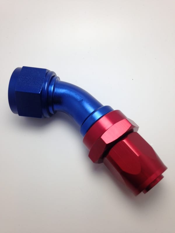 Fragola — Fragola -16AN Fem x -12AN Hose 30 Degree Reducing Hose End - Blue/Red