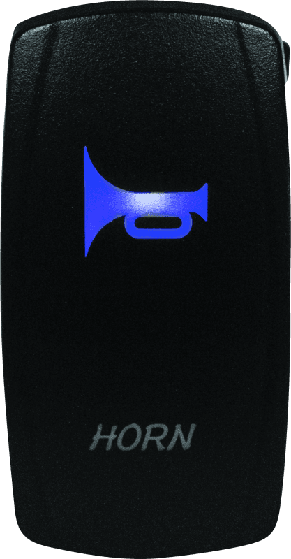 DragonFire Racing — Dual LED Switch, Laser-Etched, Horn On/Off, Blue
