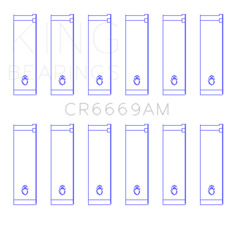 King Engine Bearings — King Engine Bearings Toyota 3Vze 2958Cc (Size +1.0mm) Connecting Rod Bearing Set
Engine Bearing