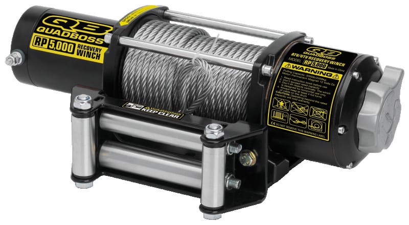 QuadBoss — Winch with Wire Cable, 5,000 lbs.