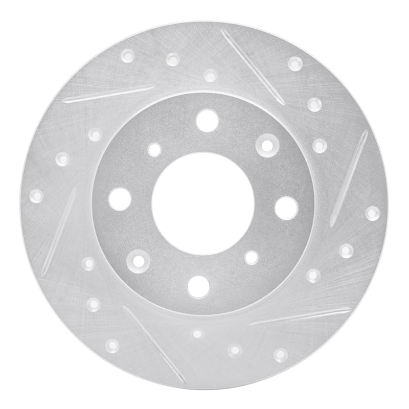R1 Concepts — R1 84-87 Honda Civic Front Right Drilled & Slotted Silver Brake Rotor
R1 Brake Rotor Drill