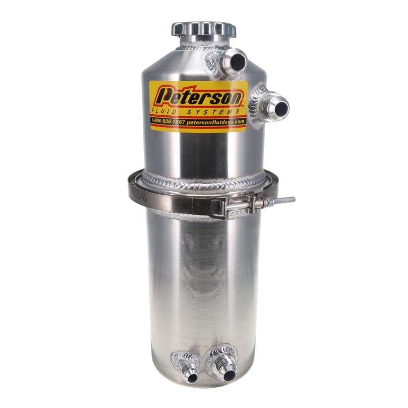 Peterson Fluid Systems — Peterson Fluid Systems Oil Tank 2.0 Tank Single Scavenge Inlet -12AN Male Fittings
