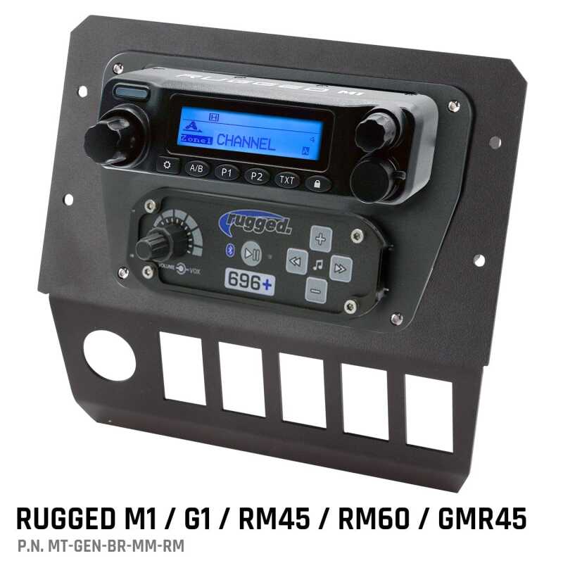 Rugged Radios — Rugged Radios Polaris General Multi Mount Kit for Radio and Intercom Rugged M1/G1/RM45/RM60/GMR45