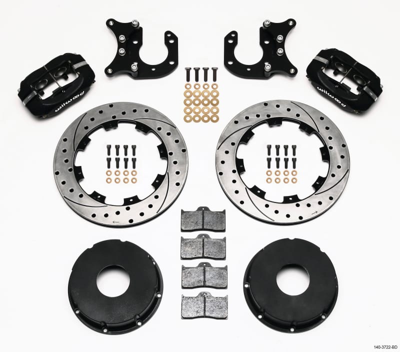 Wilwood — Wilwood Forged Dynalite P/S Rear Kit Drilled Rotor Big Ford 2.36in Offset Currie Blank
BRAKE KIT