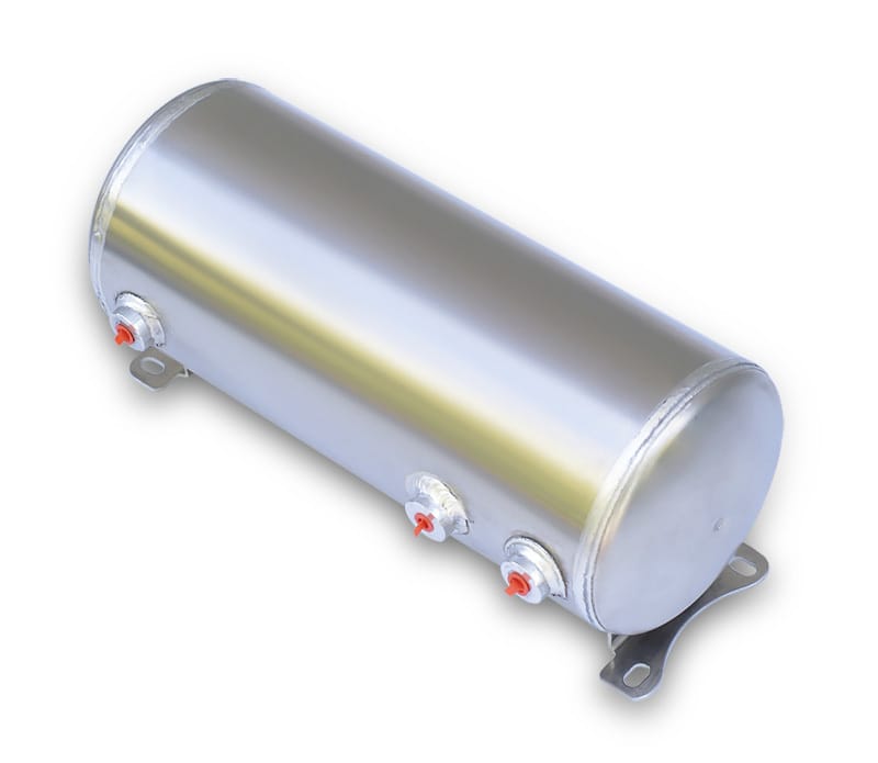 Ridetech — Ridetech Air Tank 3 Gallon Aluminum w/ 2- 1/4in Ports and 1- 1/8in Port
Air Tank Aluminum 3