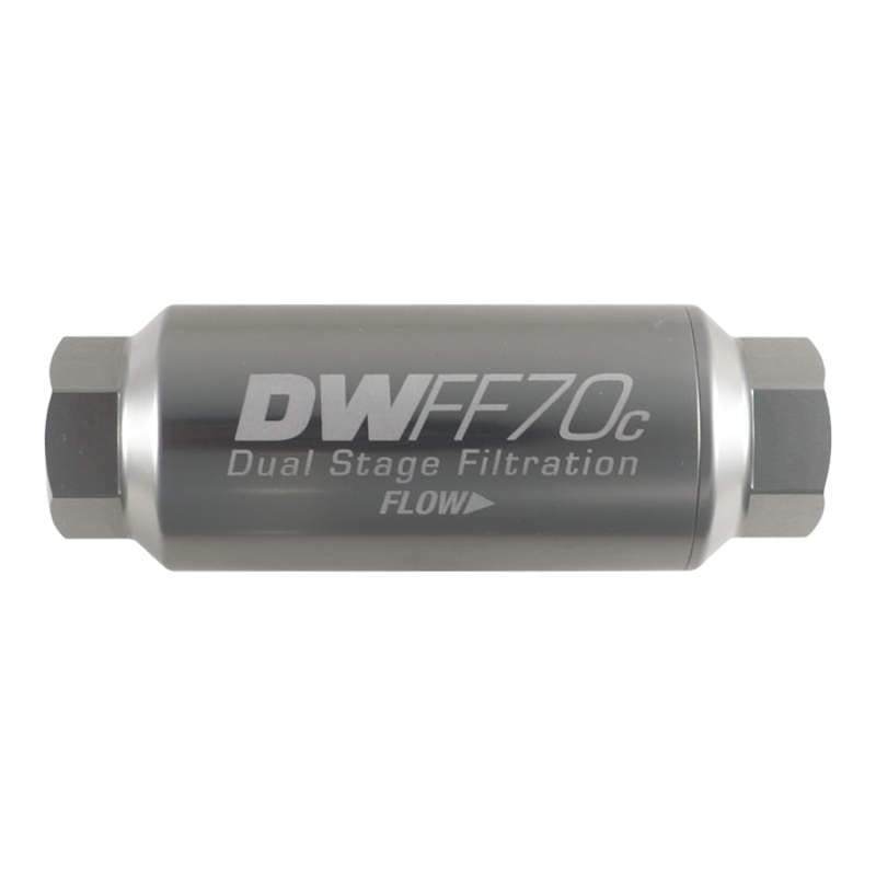 DeatschWerks — DeatschWerks 10AN Female 10 Micron 70mm Compact In-Line Fuel Filter Kit
Filtration