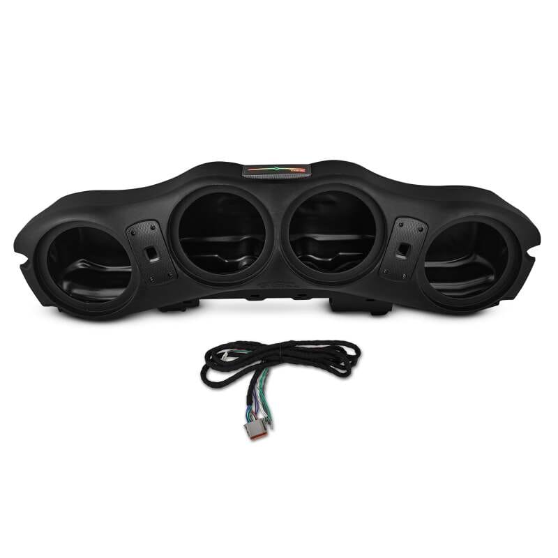 DS18 — DS18 2024+ JL/JLU/JT Overhead Soundbar Enclosure Fits 4 x 8in Speakers-Black (Speakers not Included)