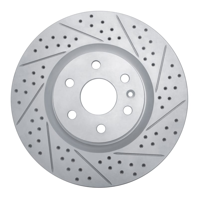R1 Concepts — R1 10-16 Cadillac Srx Front Right Drilled & Slotted Geo-Carbon Rotor