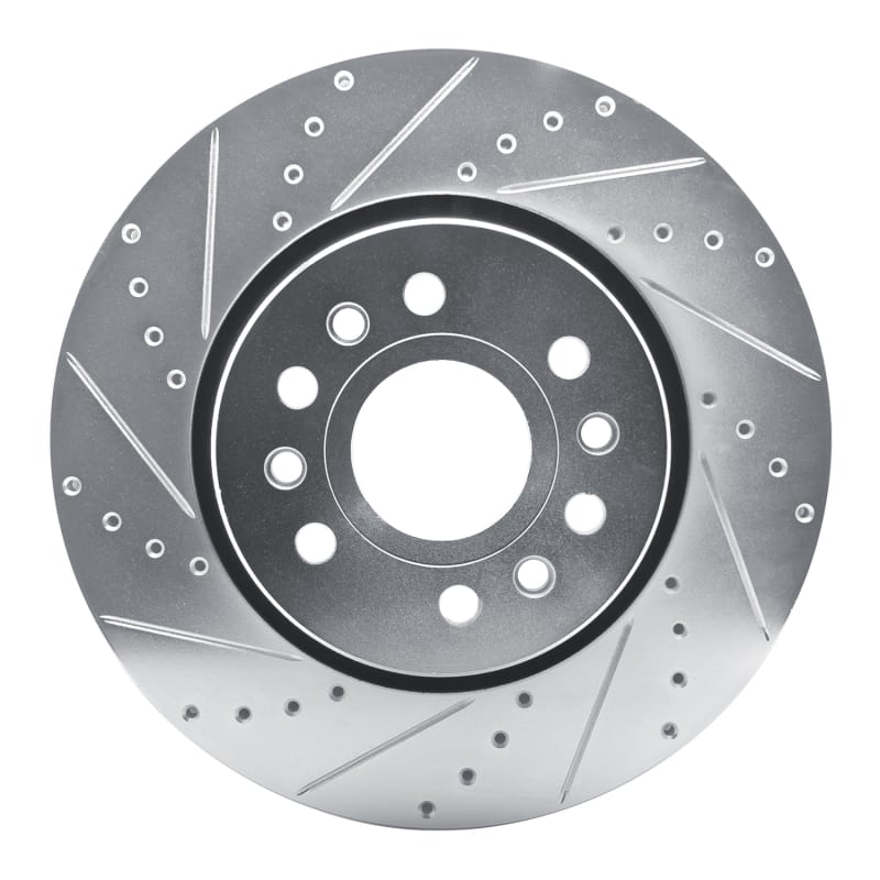 R1 Concepts — R1 21-25 Jeep Grand Wagoneer L Front Left Drilled & Slotted Silver Brake Rotor