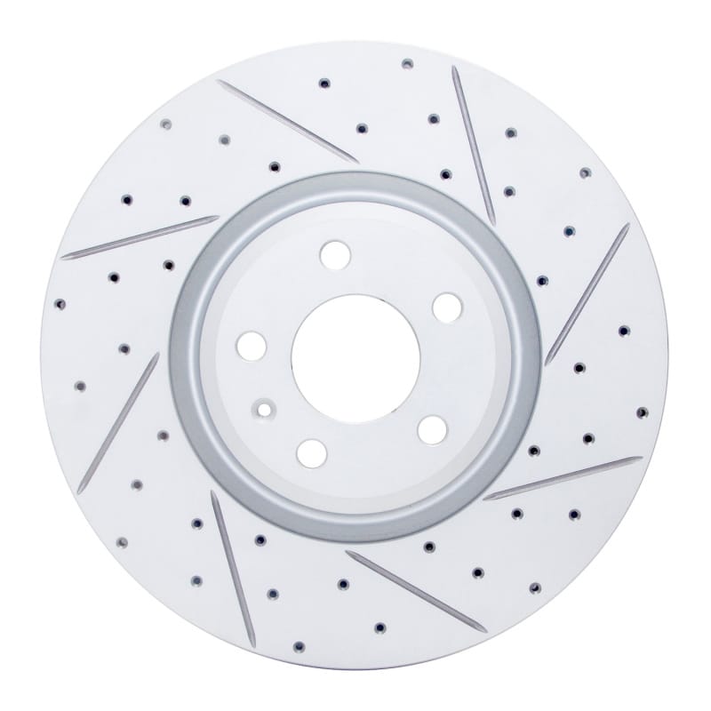 R1 Concepts — R1 18-25 Audi S5 Front Right Drilled & Slotted Geo-Carbon Rotor
