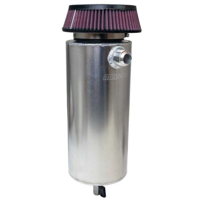 Moroso — Moroso 6in Diameter Single -16AN Inlet Aluminum Breather Tank Catch Can