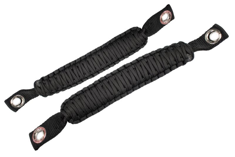 Fishbone Offroad — Fishbone Offroad 07-18 Wrangler JK A Pillar Sound Bar Black Paracord Grab Handles