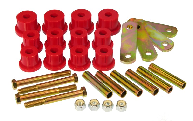 Prothane — Prothane 62-67 Chevy Nova HD Spring & Shackles Bushings - Red
SPRING/SHACKLE BUSH