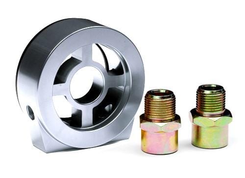 BLOX Racing — BLOX Racing Oil Filter Block Adapter Silver / For Oil Pressure / Oil Temperature