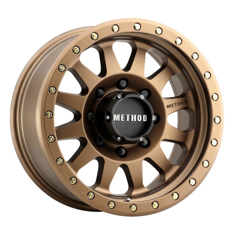Method Wheels — Method MR304 Double Standard 17x8.5 0mm Offset 8x6.5 130.81mm CB Method Bronze Wheel