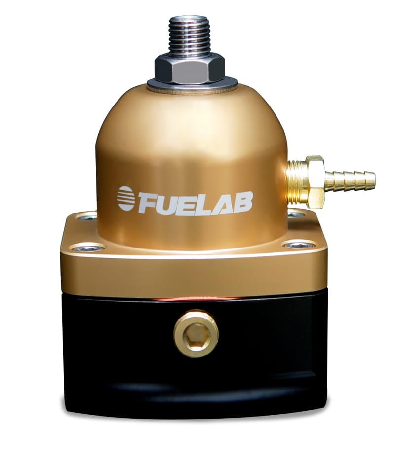 Fuelab — Fuelab 515 TBI Adjustable FPR Large Seat 10-25 PSI (2) -10AN In (1) -6AN Return - Gold
Fuel Pressure Reg