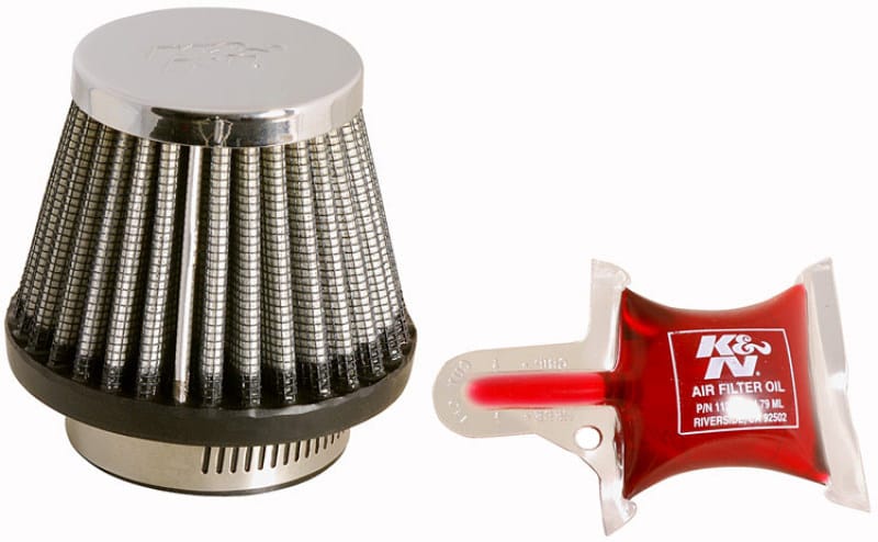 K&N Engineering — K&N Universal Chrome Filter - Round Tapered - 3in Base OD x 2in Top OD x 2.375in H
Universal Clamp-On A
Clamp-on Air Filter