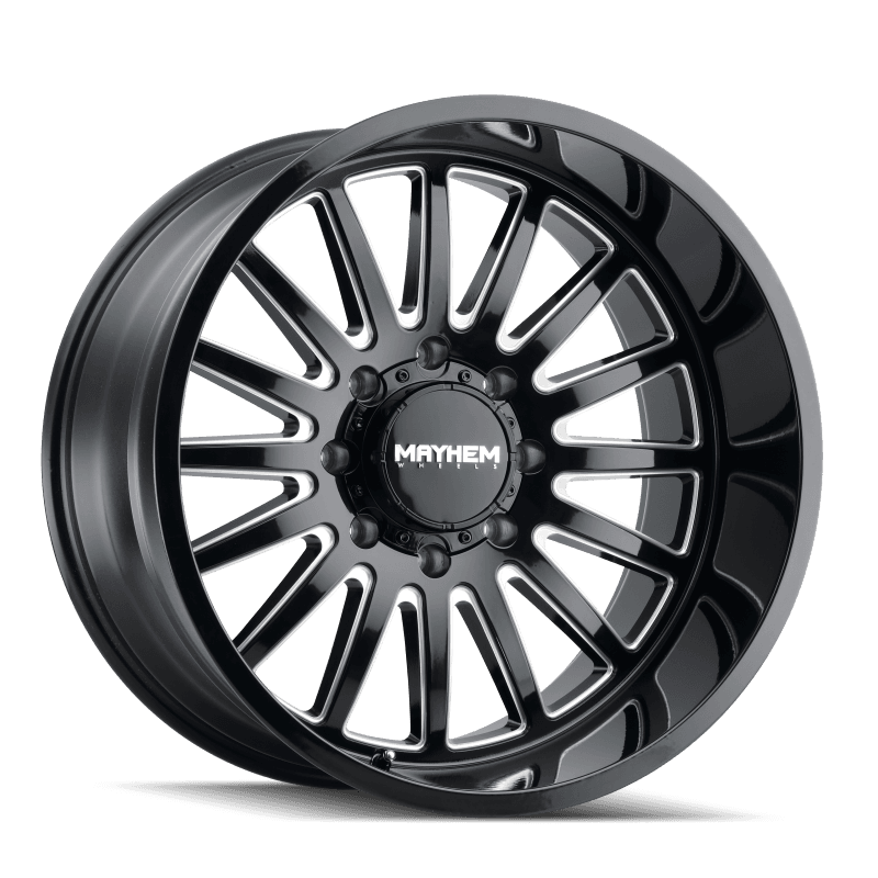 Mayhem — Mayhem 8114 Utopia 20x9 / 8x170 BP / 18mm Offset / 125.2mm Hub Black w/ Milled Spokes Wheel
