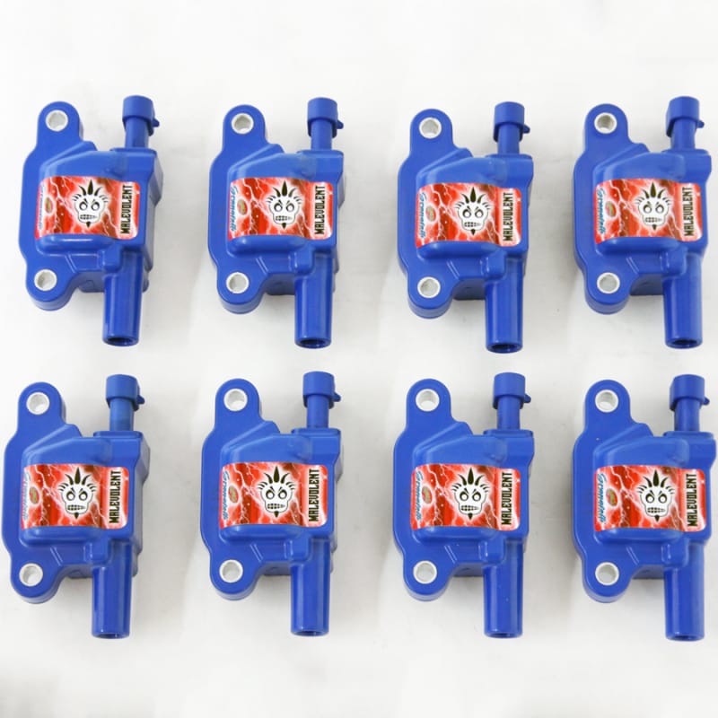 Granatelli Motor Sports — Granatelli 05-17 GM LS1/LS2/LS3/LS4/LS5/LS6/LS7/LS9/LSA Malevolent Coil Packs - Blue (Set of 8)
Ignition Coil