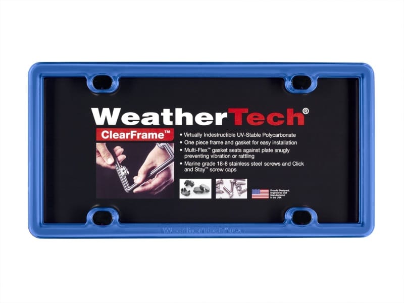 WeatherTech — WeatherTech ClearFrame - Blue
LicensePlateFrame