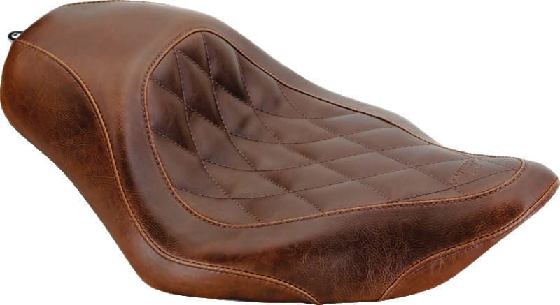 Mustang Motorcycle — Solo Diamond Stitch, Brown