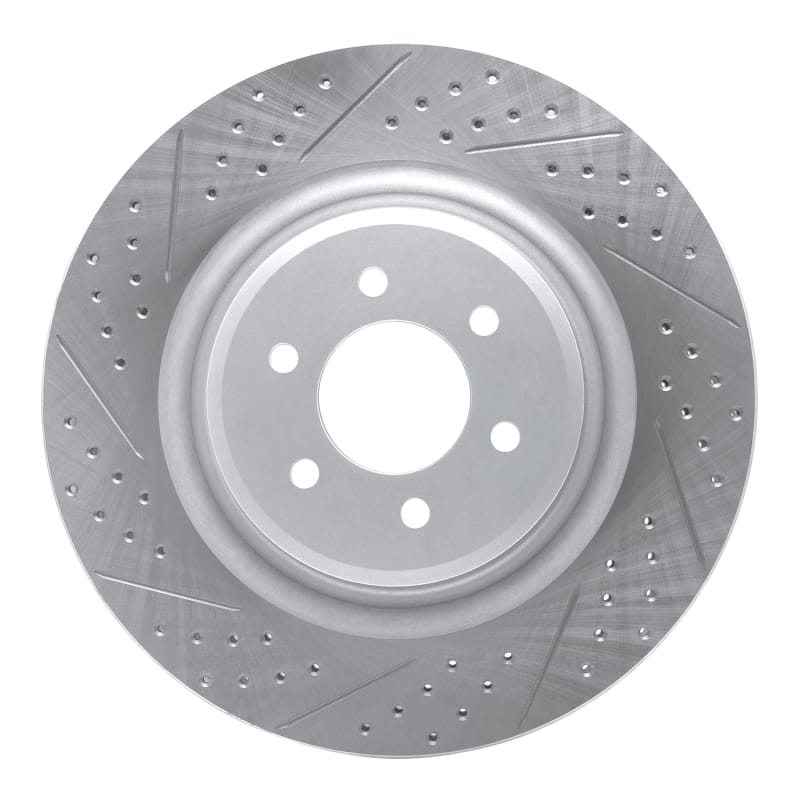 R1 Concepts — R1 03-17 Dodge Viper Rear Left Drilled & Slotted Geo-Carbon Rotor