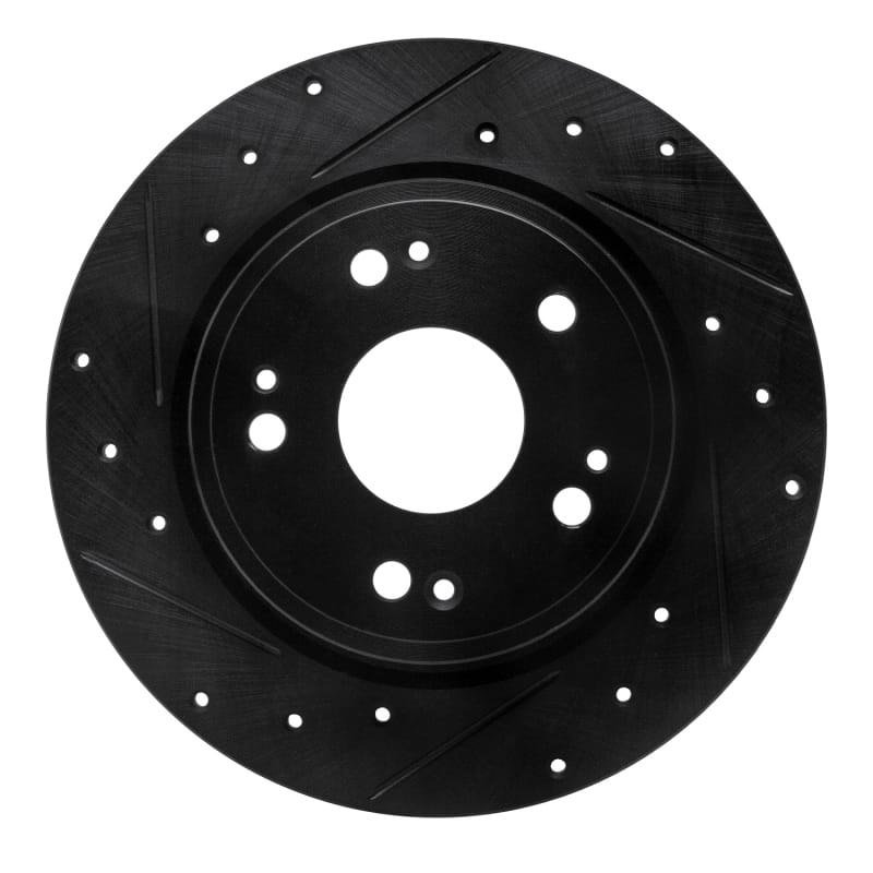 R1 Concepts — R1 16-16 Honda CR-Z Rear Left Drilled & Slotted Black Brake Rotor
R1 Brake Rotor Drill