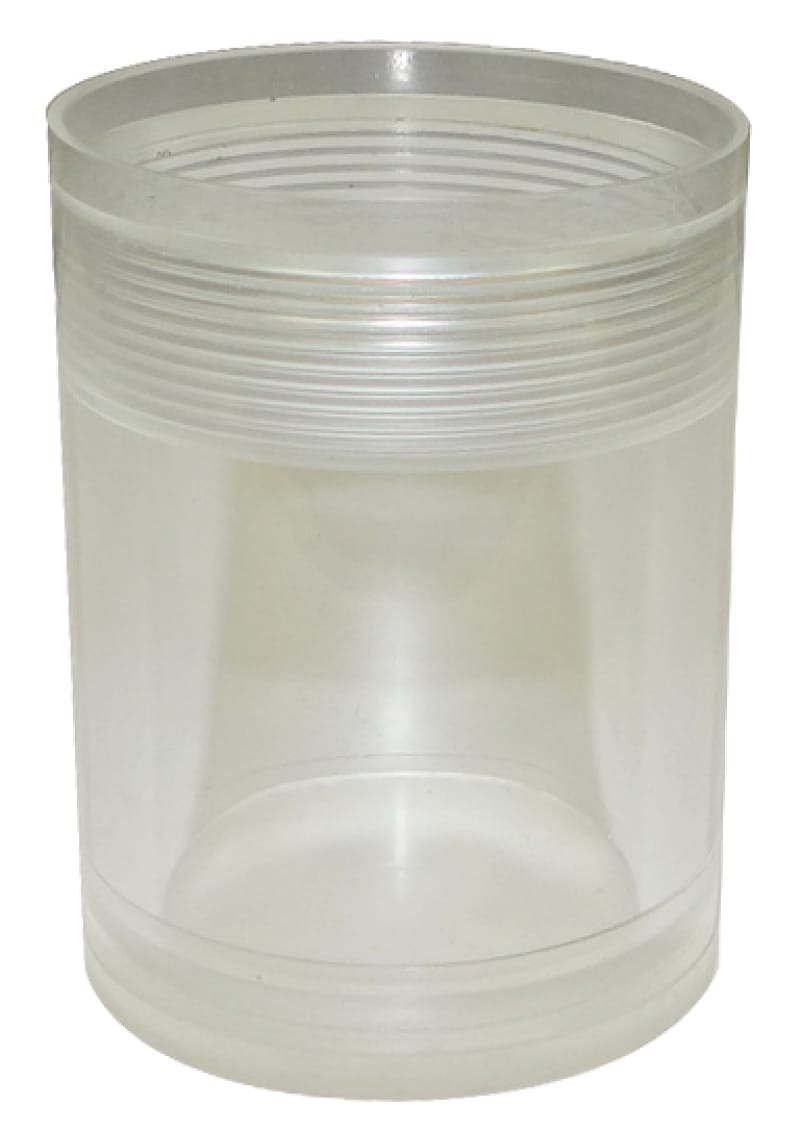 Moroso — Moroso Air/Oil Separator Replacement Drain Cap - Small Body - Clear Bottom