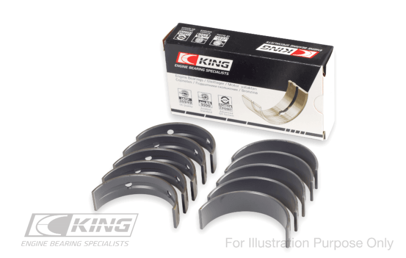 King Engine Bearings — King 07-09 Mazdaspeed 3 L3-VDT MZR DISI (t) Duratec High Performance Main Bearing Set - Size STD