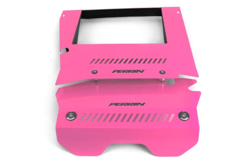 Perrin Performance — PERRIN 15-21 Subaru WRX Engine Cover Kit (Intercooler & Pulley Covers Incl.) - Hyper Pink