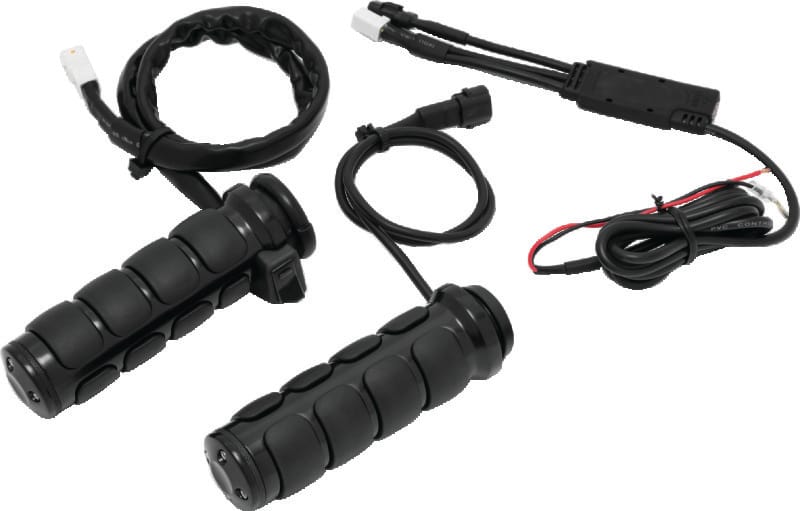 Kuryakyn — Kuryakyn Heated ISO Grips Throttle-By-Wire Gloss Black