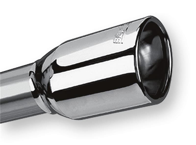 Borla — Borla Universal Polished Tip Single Oval Rolled Angle-Cut w/Clamp (inlet 2 1/4in. Outlet 3 5/8 x 2 1
ExhstTailPipeTip
Tip - Oval