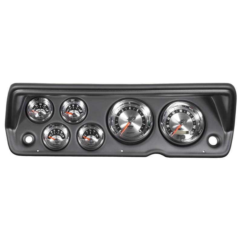 AutoMeter — GAUGE KIT, 6 PC, ABODY/DUSTER/DEMON/DART 70-76, TACH/MPH/FUEL/OILP/WTMP/VOLT, AM