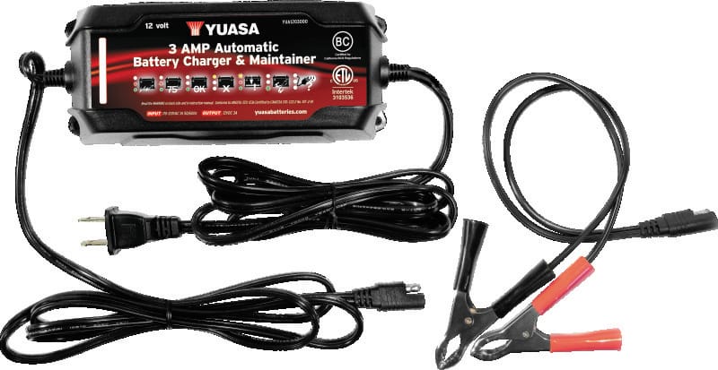 Yuasa Battery — Yuasa 3 Amp Charger & Maintainer - 12V