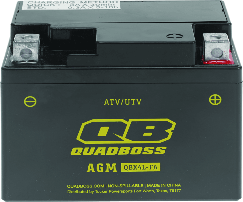 QuadBoss — Maintenance-Free AGM Battery, HTX4L-FA-QB, 3Ah, 12V