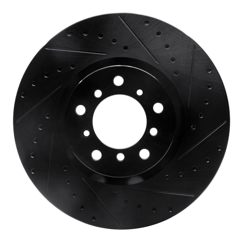 R1 Concepts — R1 00-03 BMW M5 Left Front Drilled & Slotted Black Brake Rotor
R1 Brake Rotor Drill