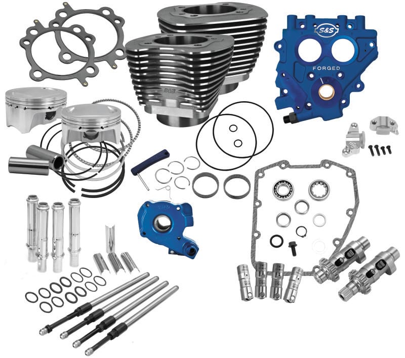 S&S Cycle — Black, 585CE, Chain Drive, 07-16 Twin Cam