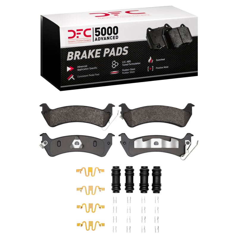 DFC — DFC 93-94 Jeep Grand Cherokee Rear 5000 Advanced Semi Metallic Brake Pads and Hardware Kit
DFC Brake Pad Set