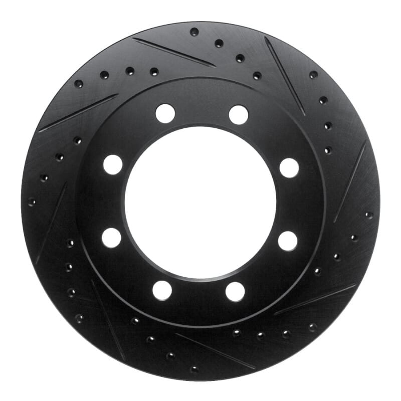 R1 Concepts — R1 95-99 Ford F-350 4WD (Excl Super Duty) Front Right Drilled & Slotted Black Brake Rotor
R1 Brake Rotor Drill