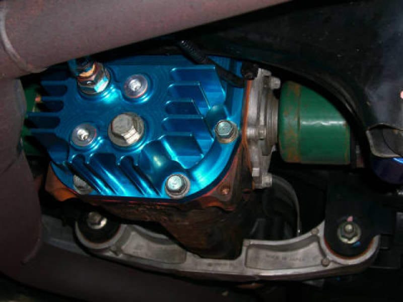 Cusco — Cusco Rear Differential Cover Blue Increased Capacity Subaru Impreza WRX STi (R180 End)