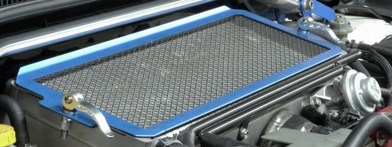 Cusco — Cusco 04-07 Impreza WRX STi Turbo (GD - EJ20/25T) Aluminum Intercooler Protection Grill Kit - Blue